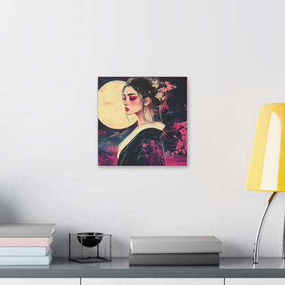 Magenta Moon - Fine Art Print on Canvas