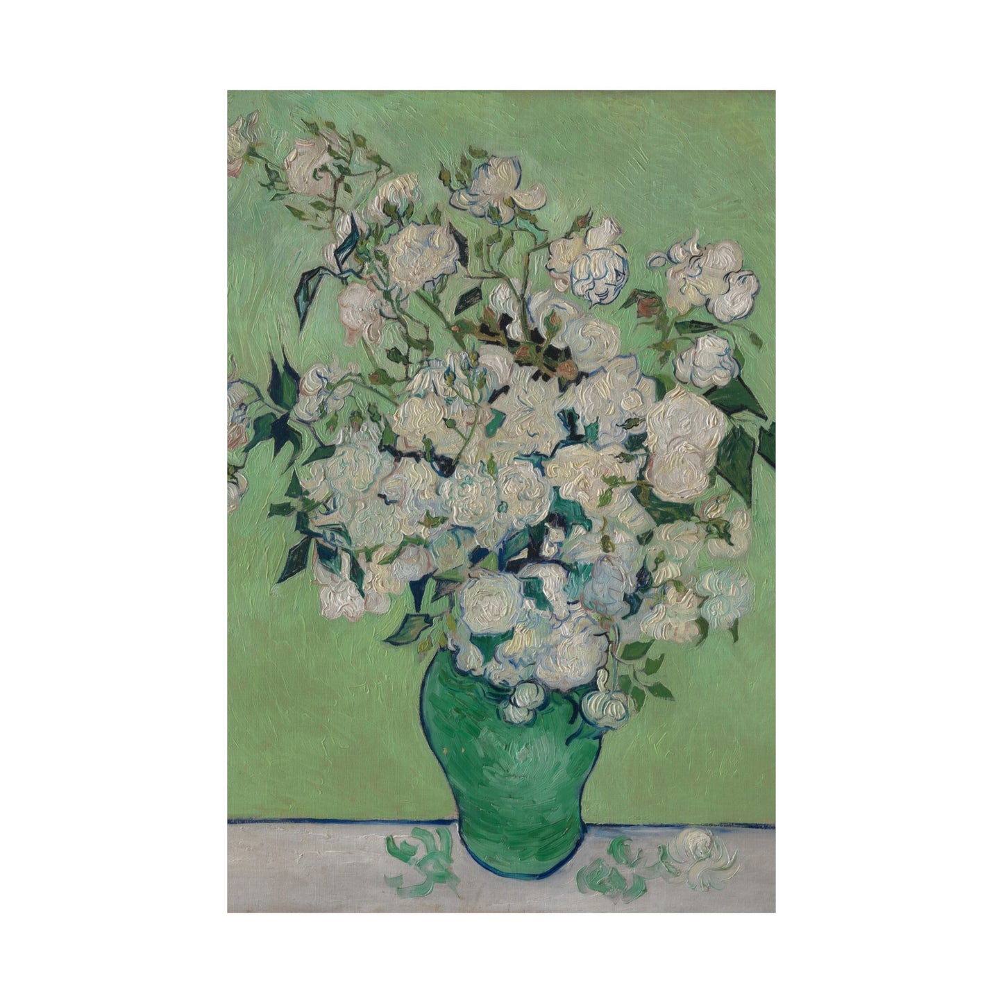 Van Gogh- Fine Art Prints - Reproduction - Flowers in a Vase - Floral Vertical Poster - Artistic Home Décor for Nature Lovers