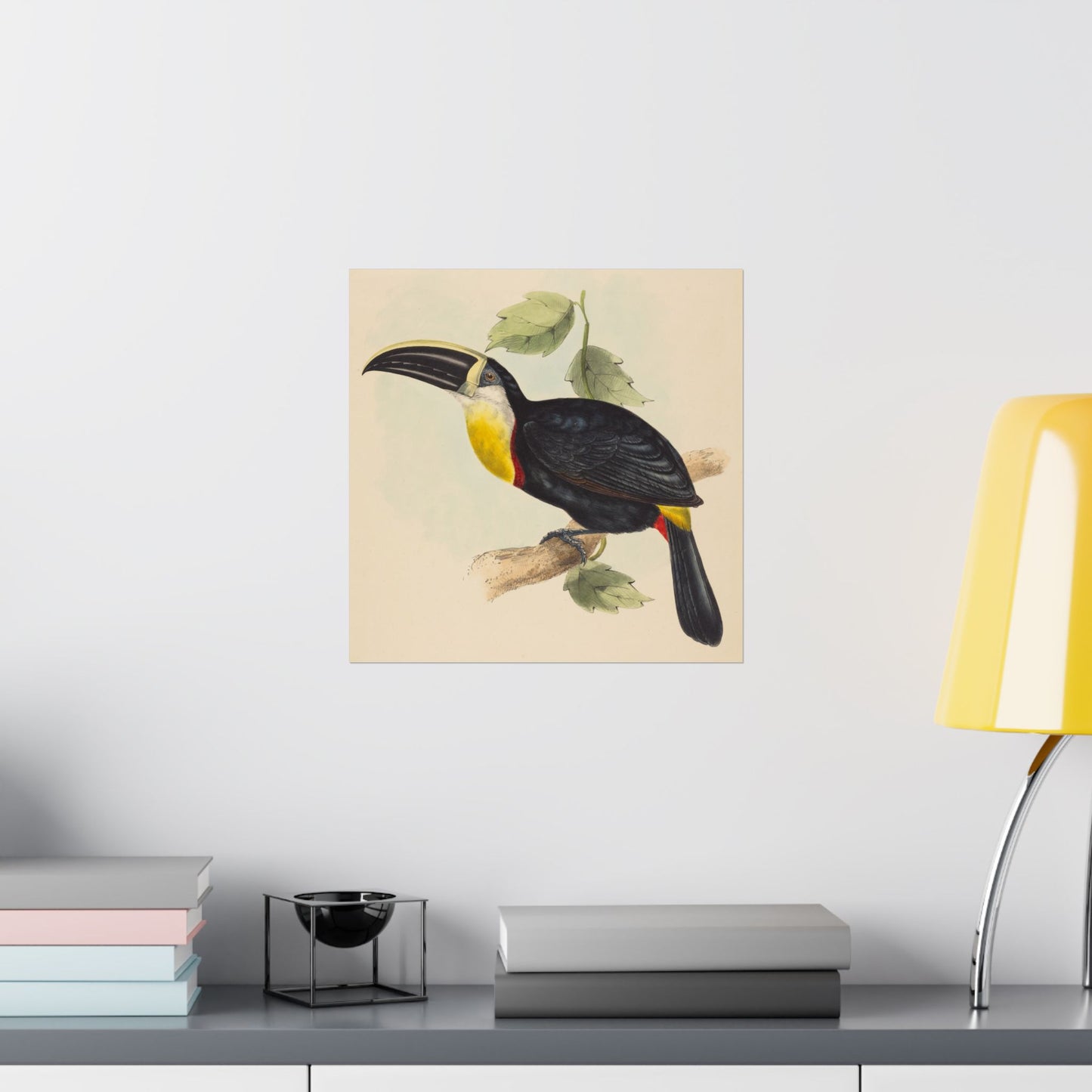 Tropical Toucan - Vintage Birdwatcher Art Print - Matte Vertical Poster - Elegant Bird Wall Art for Nature Lovers