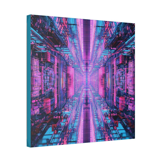 Quantum Glitch on Canvas