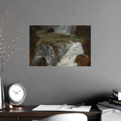 Waterfalls at Tivoli - Italian Landscape Fine Art Poster