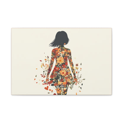 You Belong Among the Wildflowers  - Flower Girl - Print on Canvas