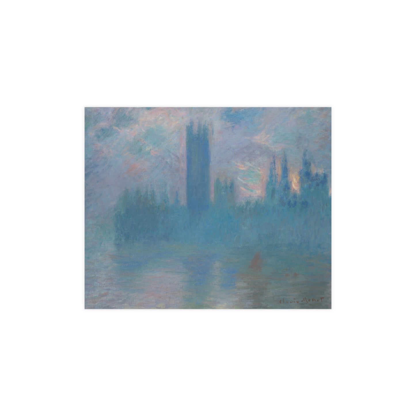 Houses of Parliament London - Monet Fine Art Poster