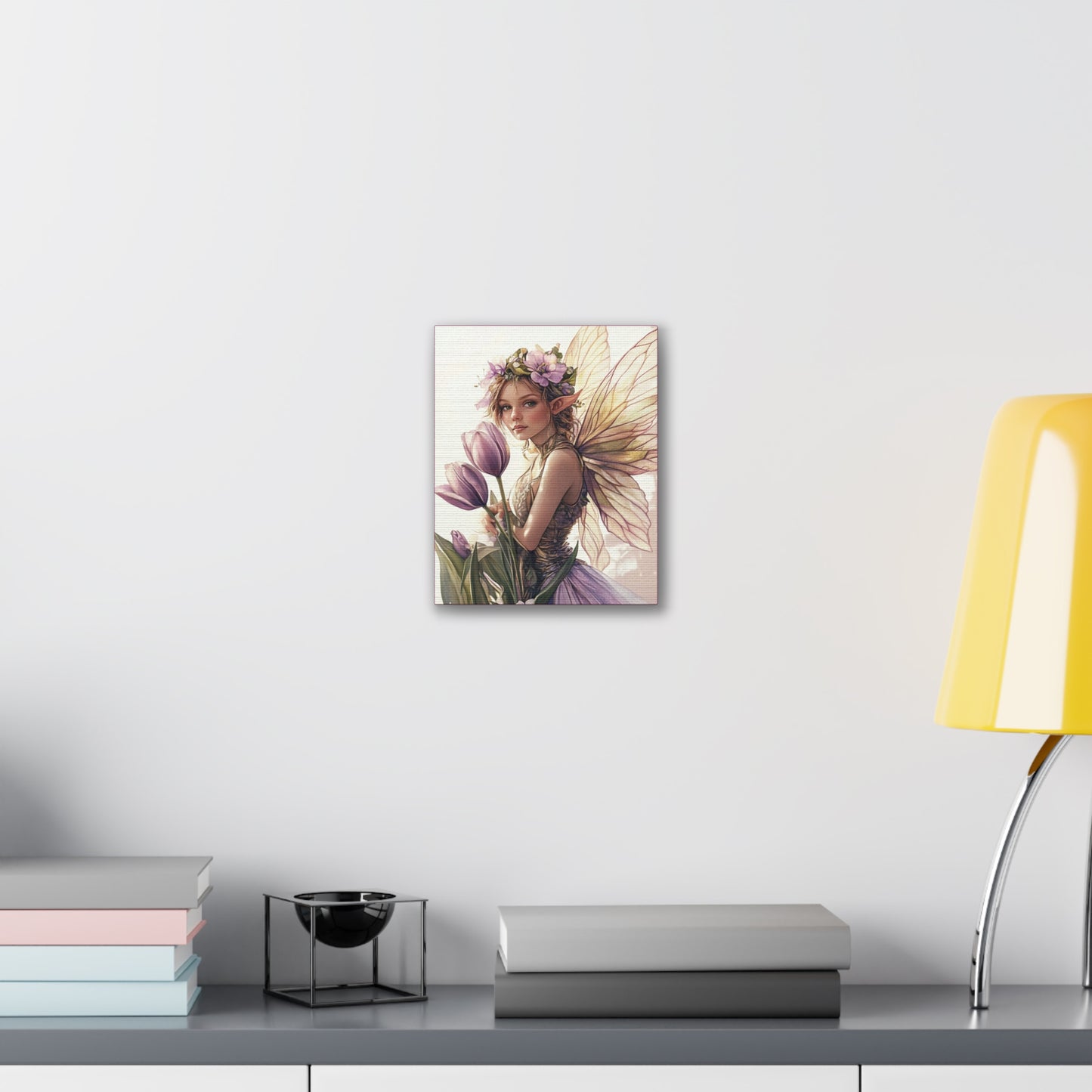 Tuesdays are for Tulips - Flowers & Fairies Collection - Fine Art Print on Canvas
