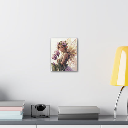 Tuesdays are for Tulips - Flowers & Fairies Collection - Fine Art Print on Canvas