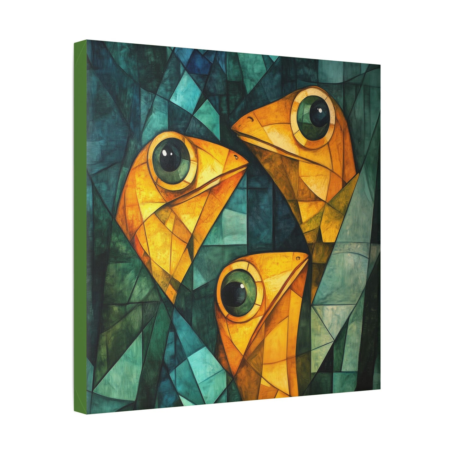 If We Don't Move Maybe They Won't See Us - Garden Friends - Fine Art Print on Canvas