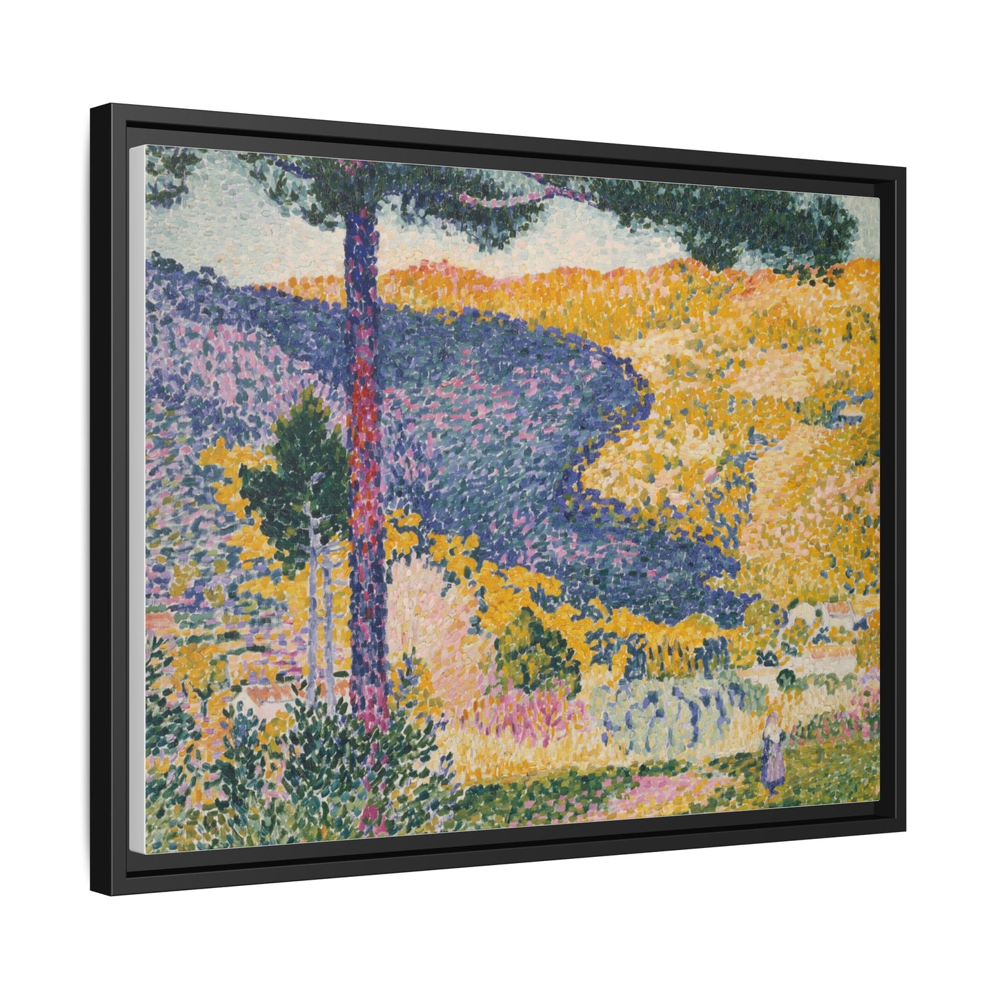 Valley with Fir Shade on the Mountain - Museum Collection - Framed Canvas Print