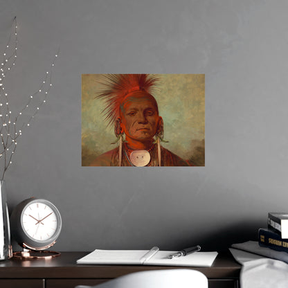 Iowa Medicine Man Portrait - George Catlin - Fine Art Poster
