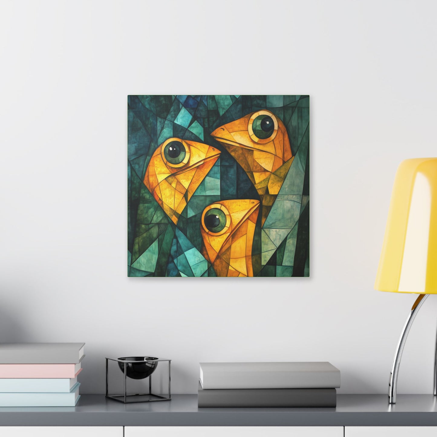 If We Don't Move Maybe They Won't See Us - Garden Friends - Fine Art Print on Canvas