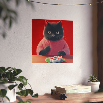 9 Lives Sushi Bar Art Print - Matte Vertical Posters