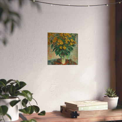 Claude Monet - Jerusalem Artichokes Painting - Fine Art Print - Vertical Poster - Floral Art Décor