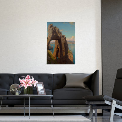 Natural Arch at Capri - Italian Coast Fine Art Poster