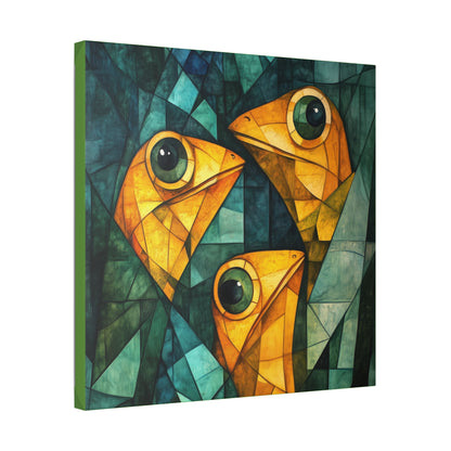 If We Don't Move Maybe They Won't See Us - Garden Friends - Fine Art Print on Canvas
