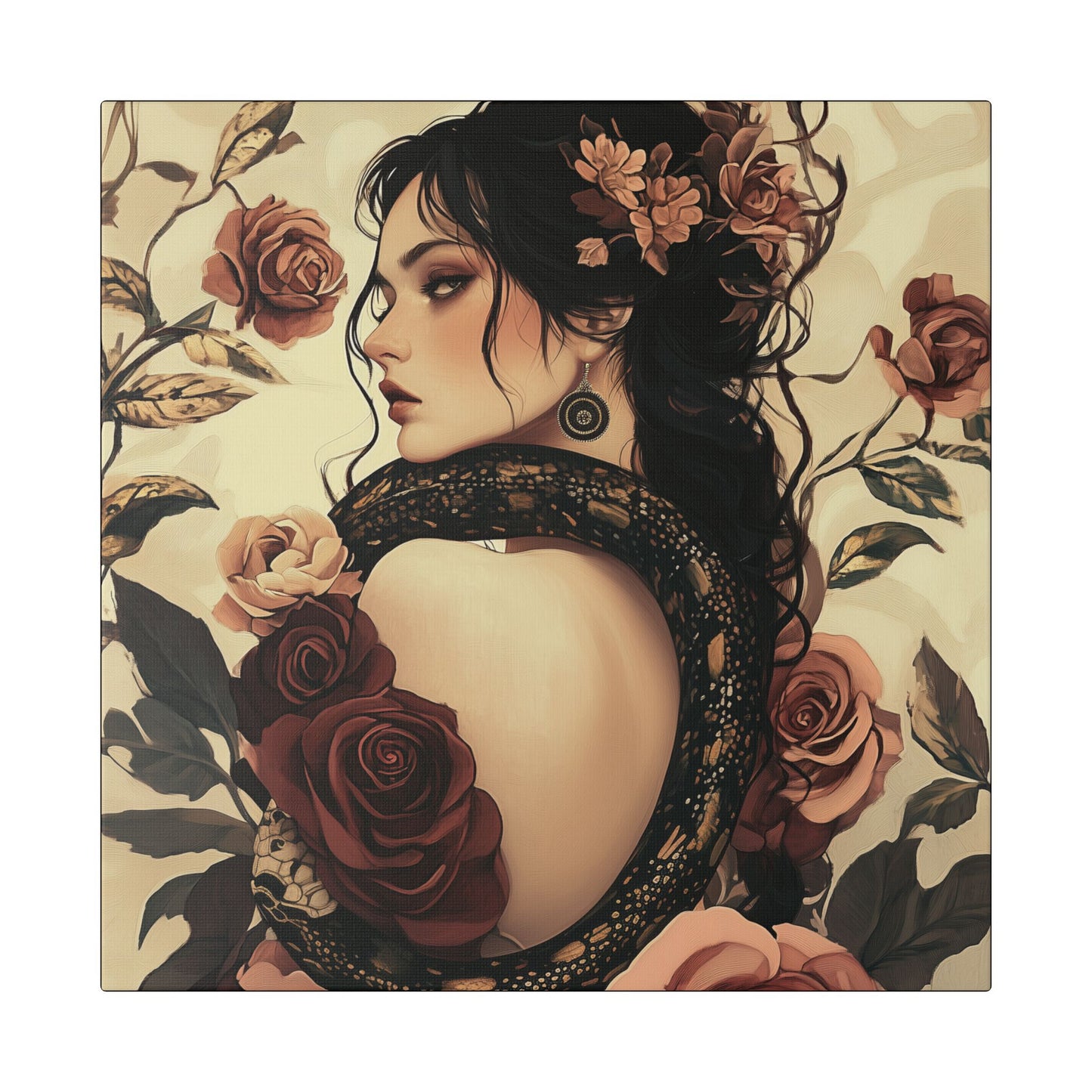 Never Look Back - Secret Garden Series - Fine Art Print on Canvas