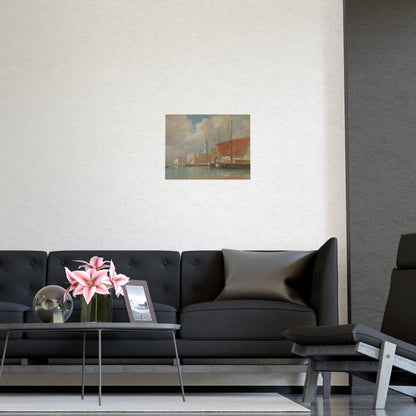 Shipping Along the Molo Venice - Canaletto Fine Art Poster
