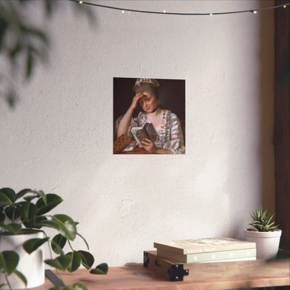 Classic Portrait - Fine Art Print - Matte Vertical Poster - Timeless Literary Woman - Art for Home Décor