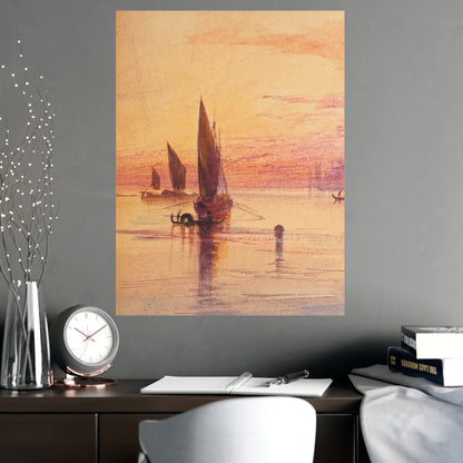 Santa Maria della Salute Venice at Sunset - Fine Art Poster