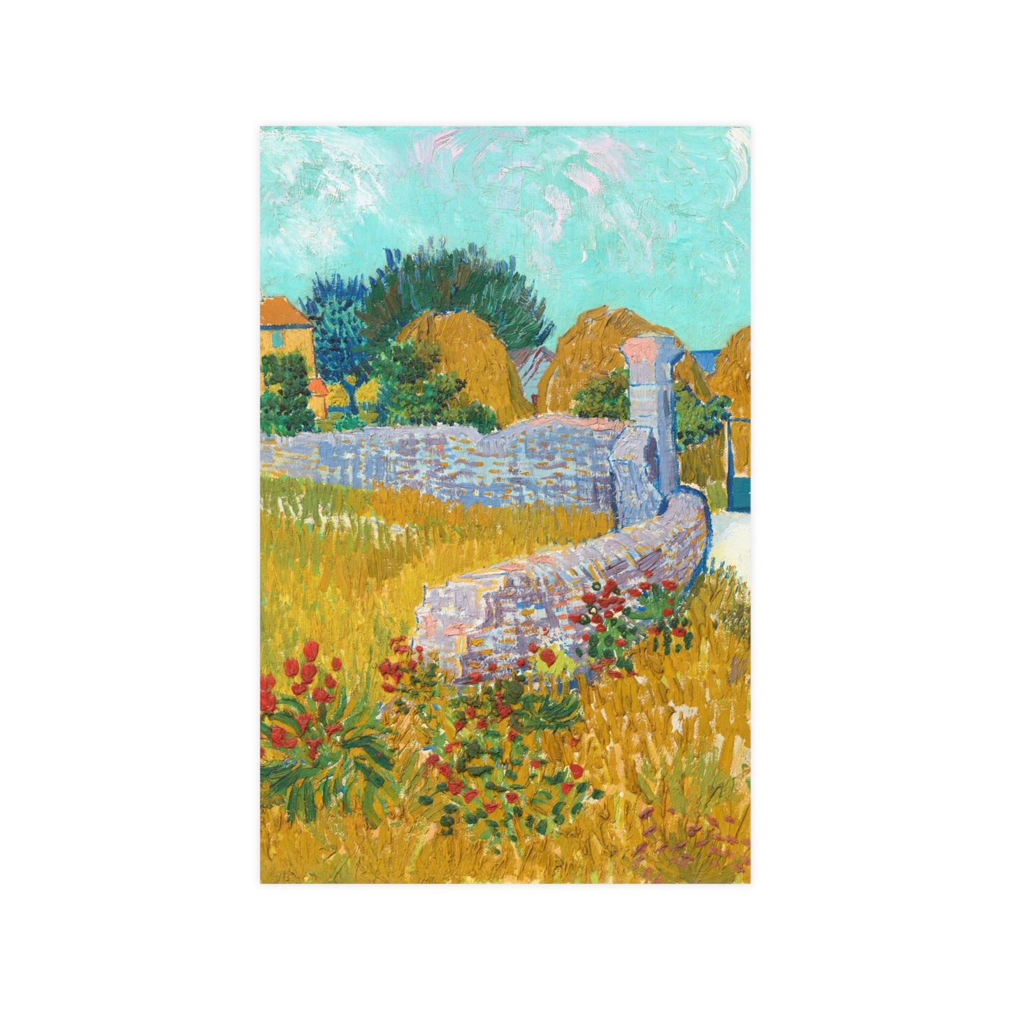 Farmhouse in Provence - Van Gogh Fine Art Poster