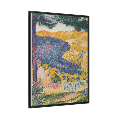 Valley with Fir Shade on the Mountain - Museum Collection - Framed Canvas Print