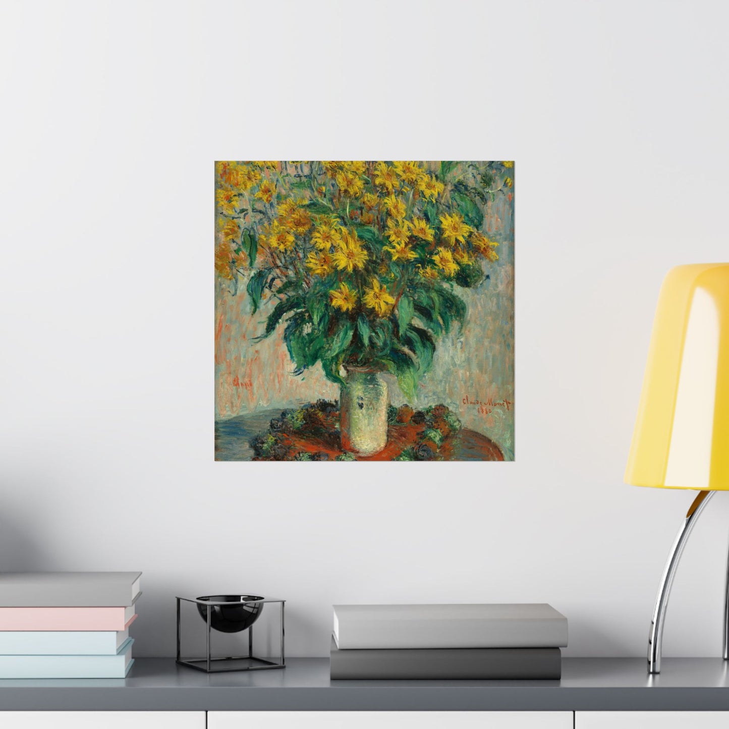 Claude Monet - Jerusalem Artichokes Painting - Fine Art Print - Vertical Poster - Floral Art Décor