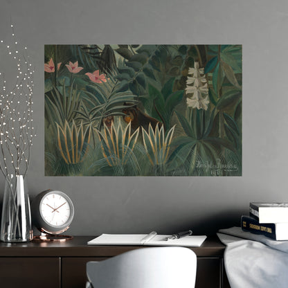 The Equatorial Jungle - Rousseau Tropical Fine Art Poster