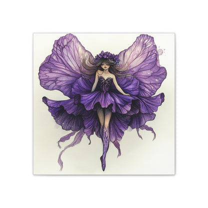 A Violet Affair - Fairies & Flowers Collection - Wall Art - on Canvas