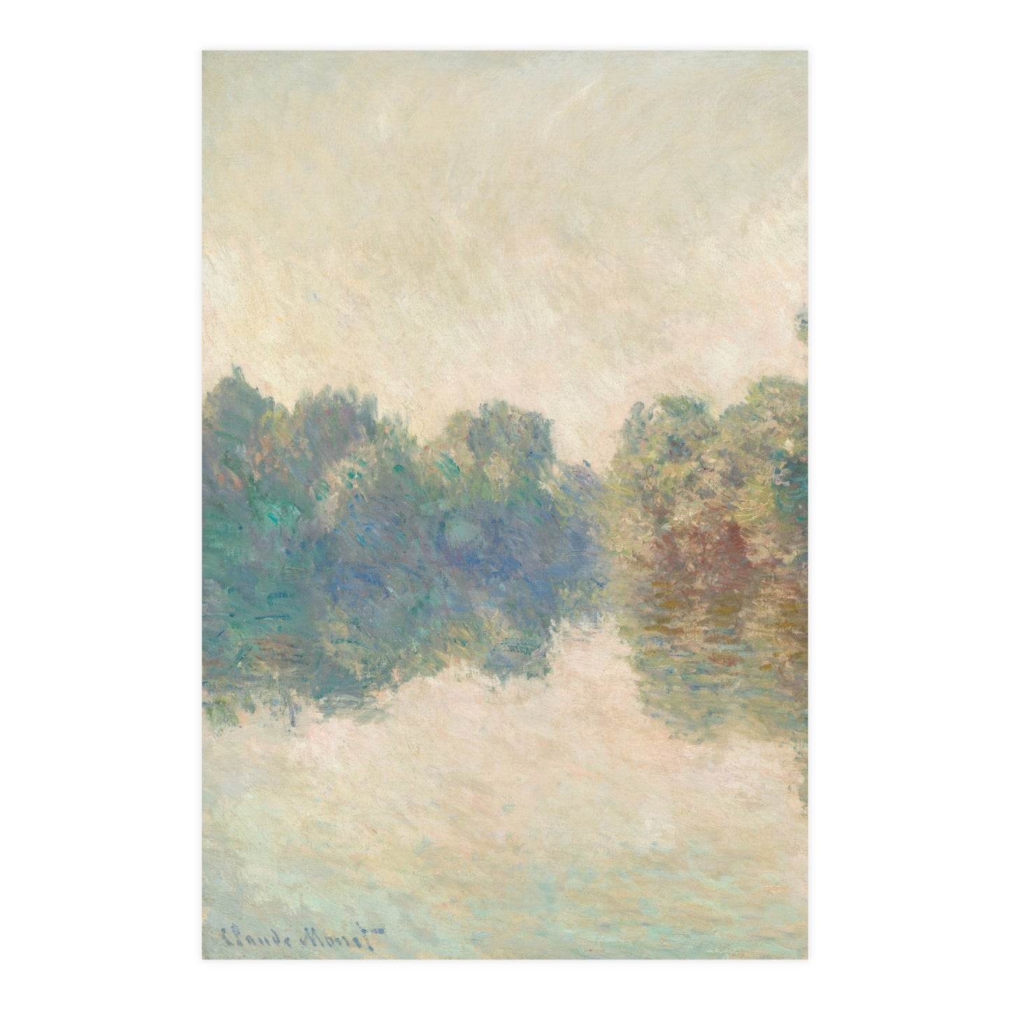 The Seine at Giverny - Monet Fine Art Poster