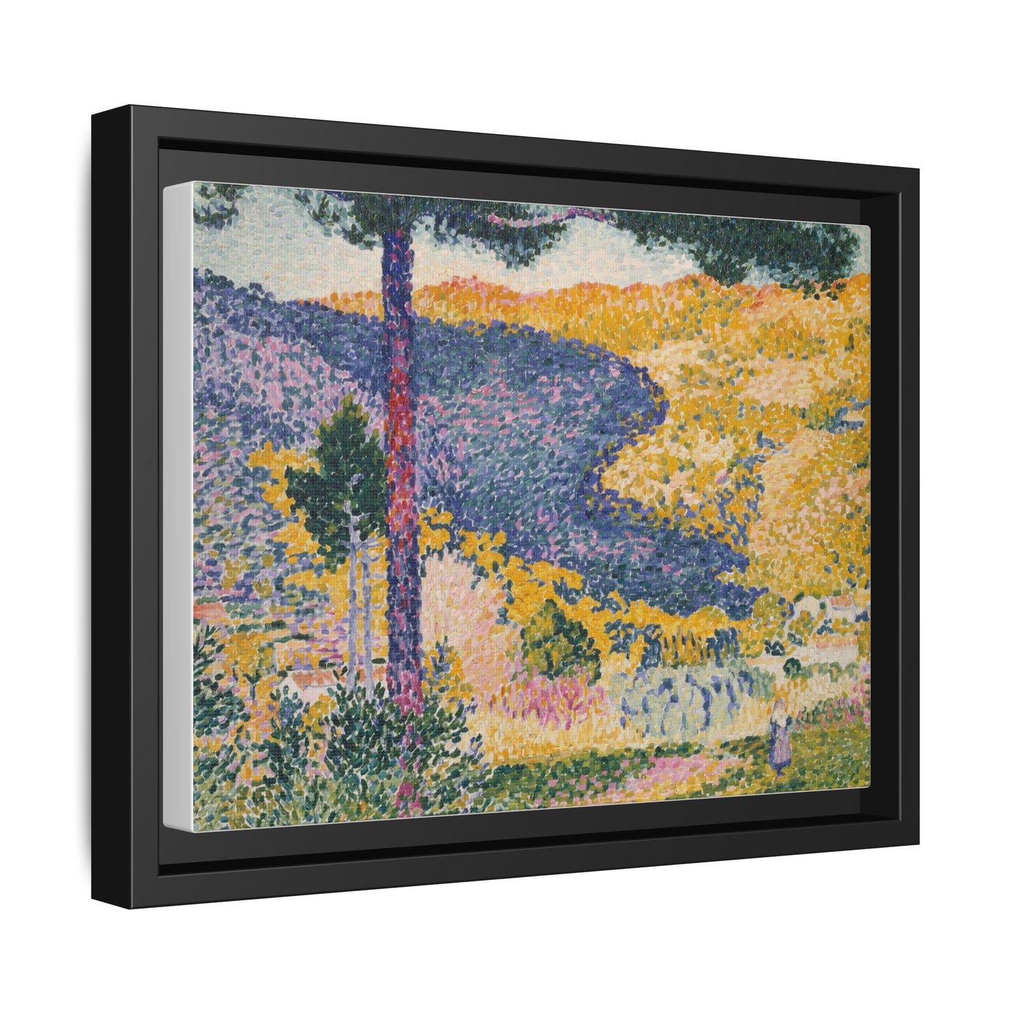 Valley with Fir Shade on the Mountain - Museum Collection - Framed Canvas Print