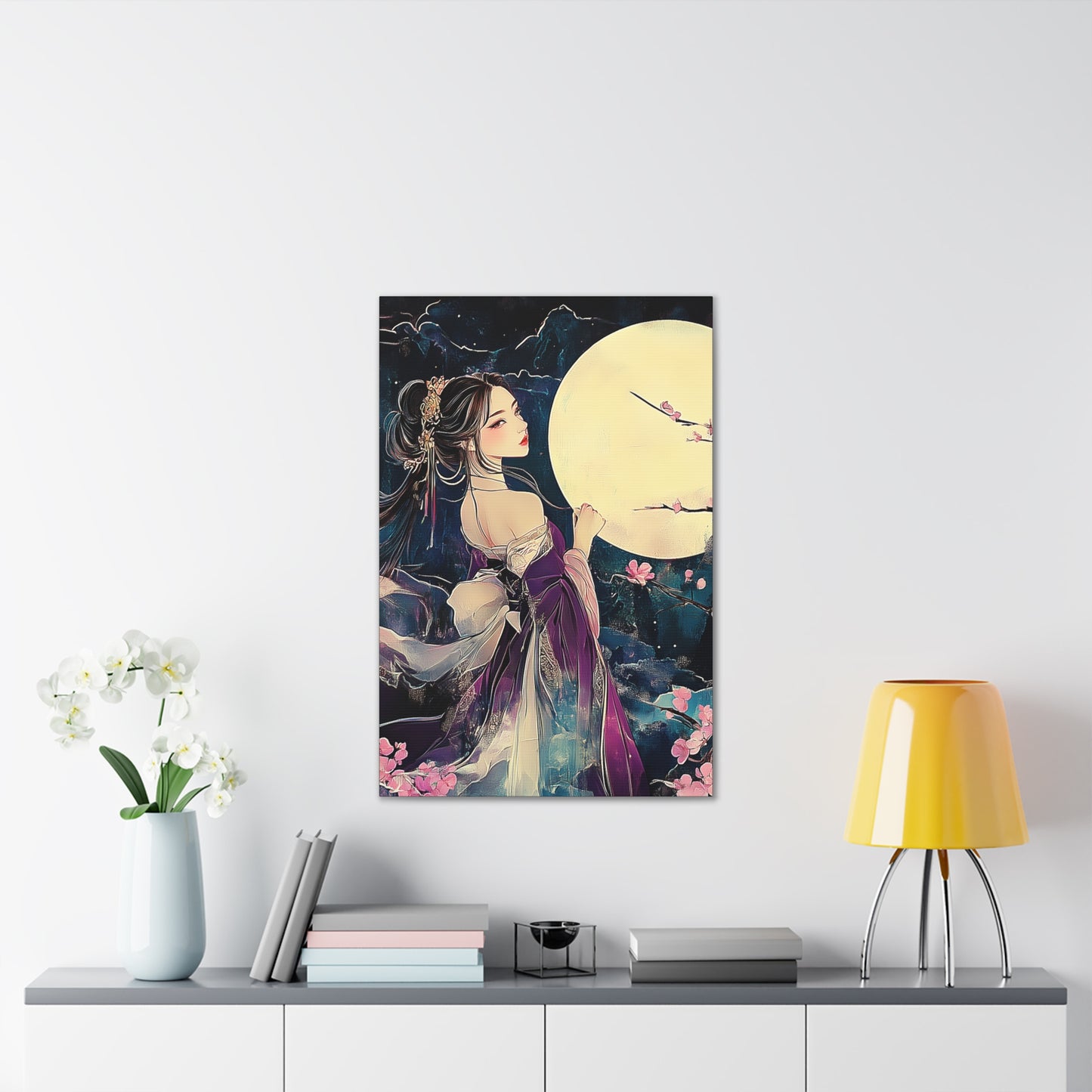 Thinking of You in the Moonlight - Fine Art Print - Wall Art on Canvas