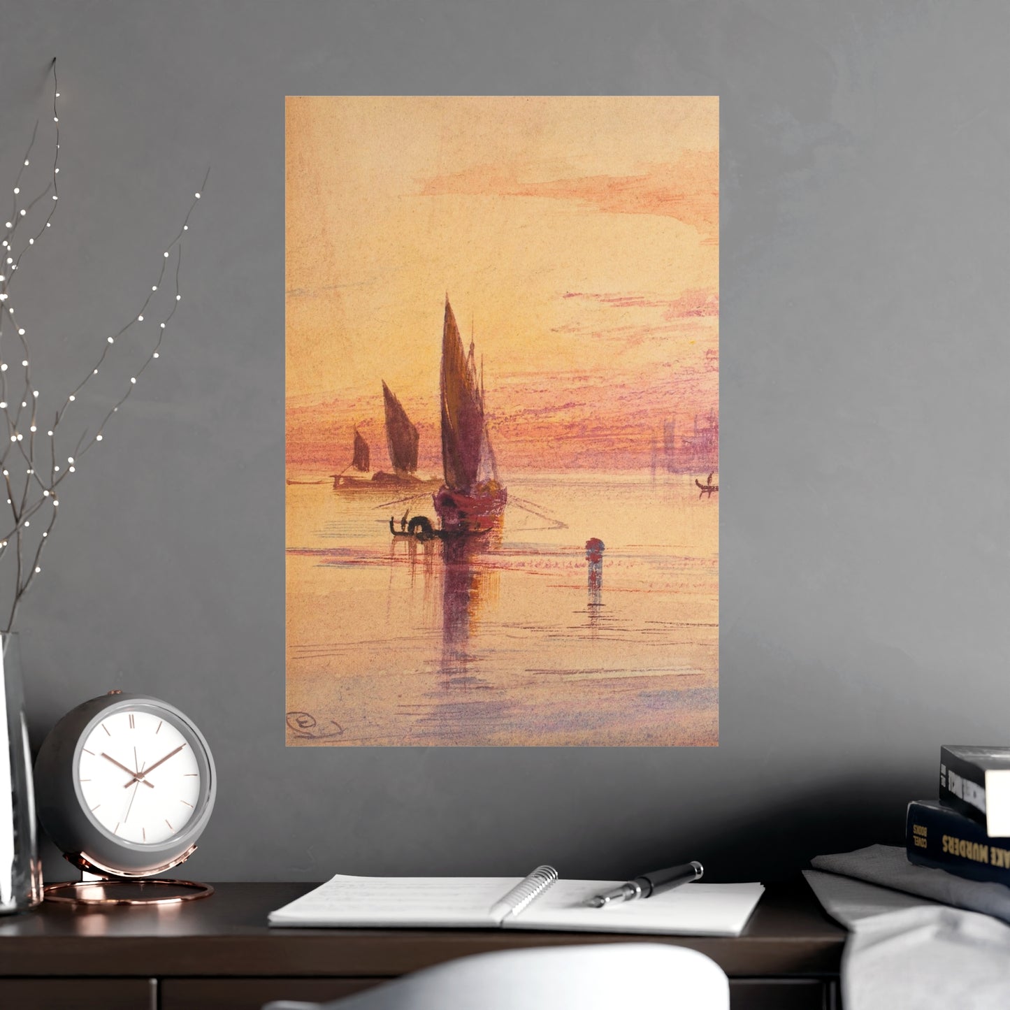 Santa Maria della Salute Venice at Sunset - Fine Art Poster