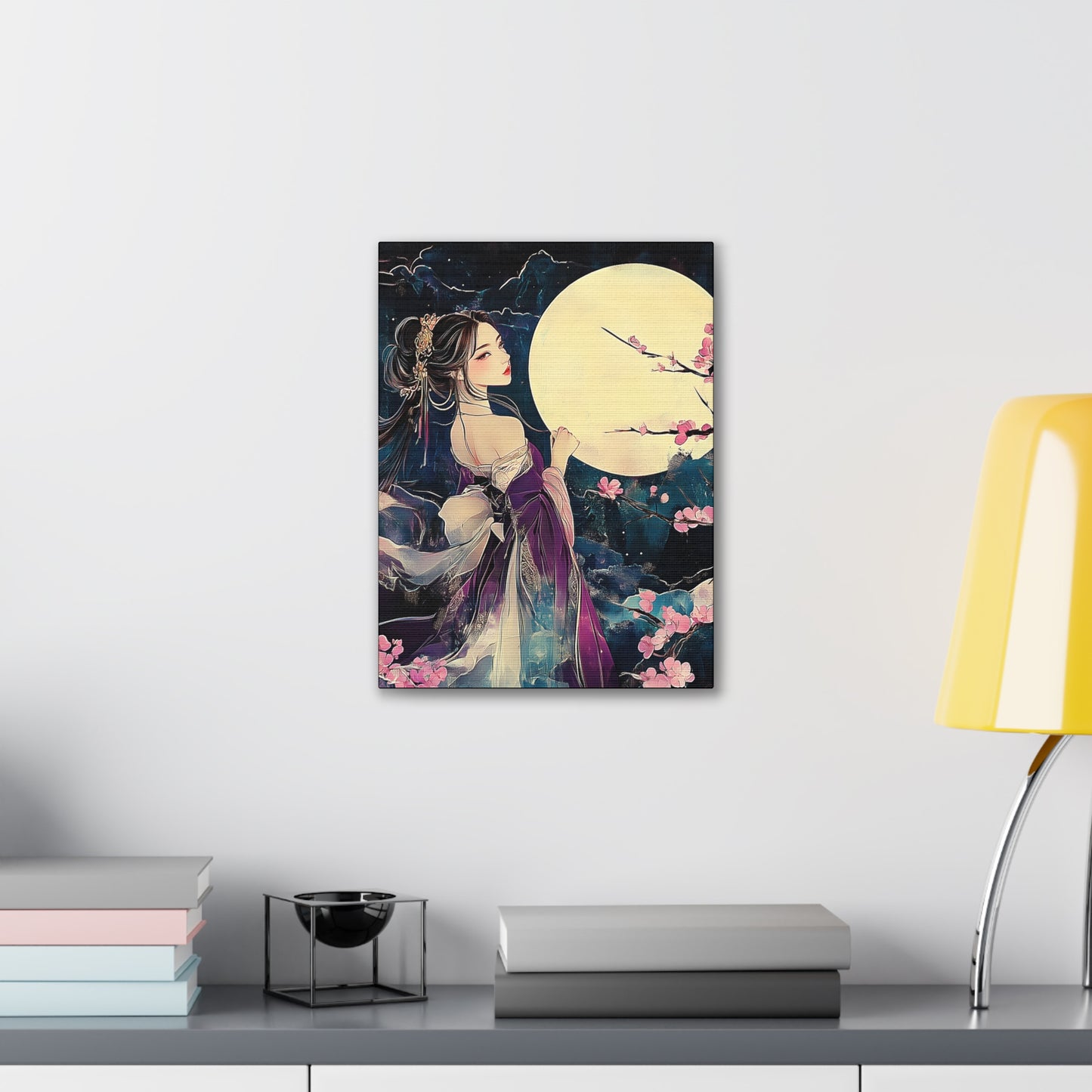 Thinking of You in the Moonlight - Fine Art Print - Wall Art on Canvas