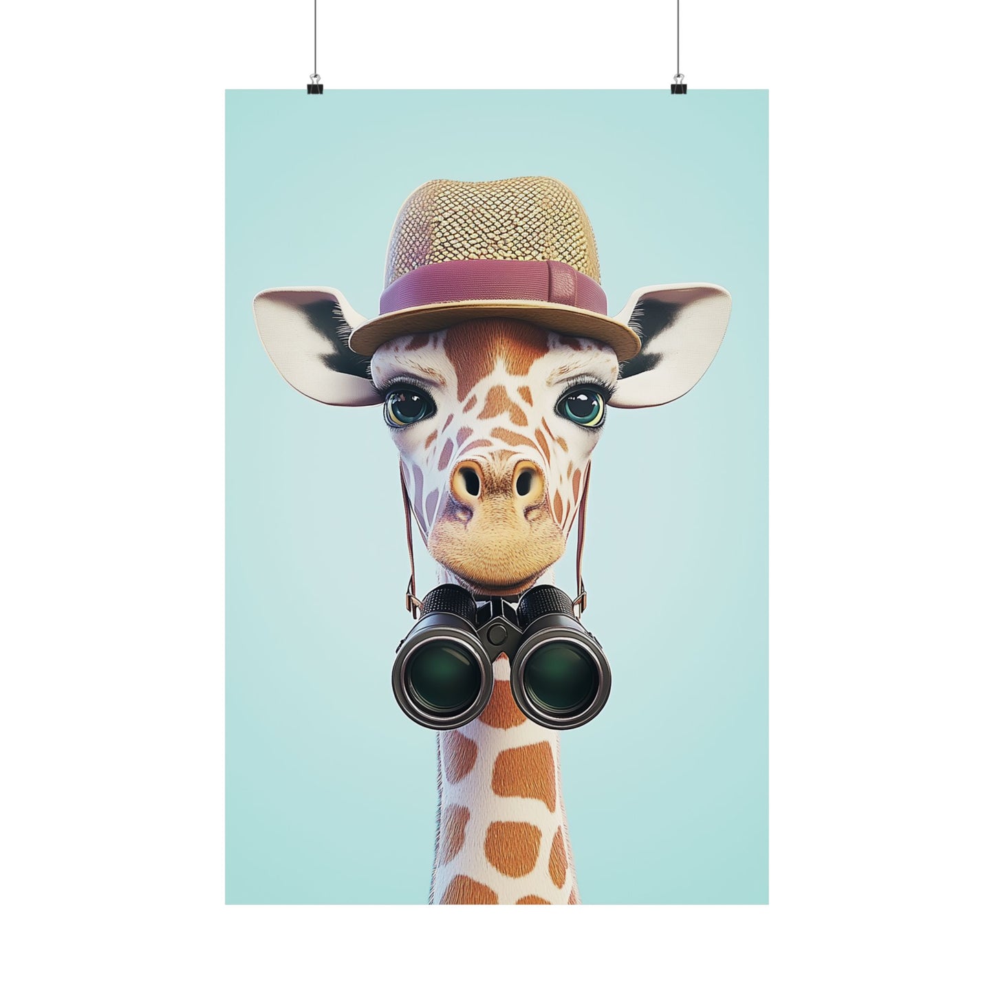 Adventure Awaits - His & Hers Giraffe Fine Art Prints (II) - Whimsical Animals - Wall Art -  Fine Art Prints - Home Décor