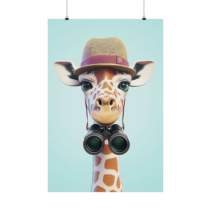 Adventure Awaits - His & Hers Giraffe Fine Art Prints (II) - Whimsical Animals - Wall Art -  Fine Art Prints - Home Décor