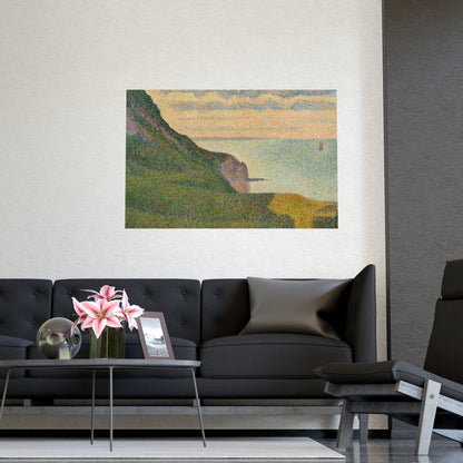 Seascape at Port-en-Bessin Normandy - Seurat Fine Art Poster
