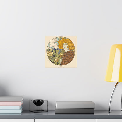 Jealousy - Classic Art - Fine Art Print - Vintage Floral Art Print - Matte Vertical Poster - Art Noveau Posters