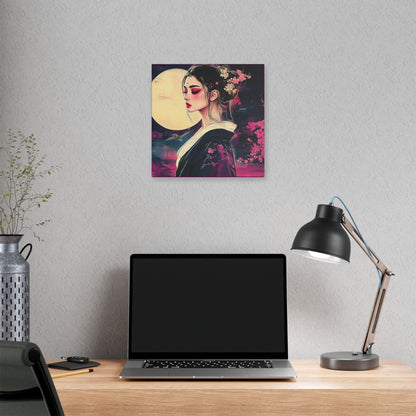 Magenta Moon - Fine Art Print on Canvas
