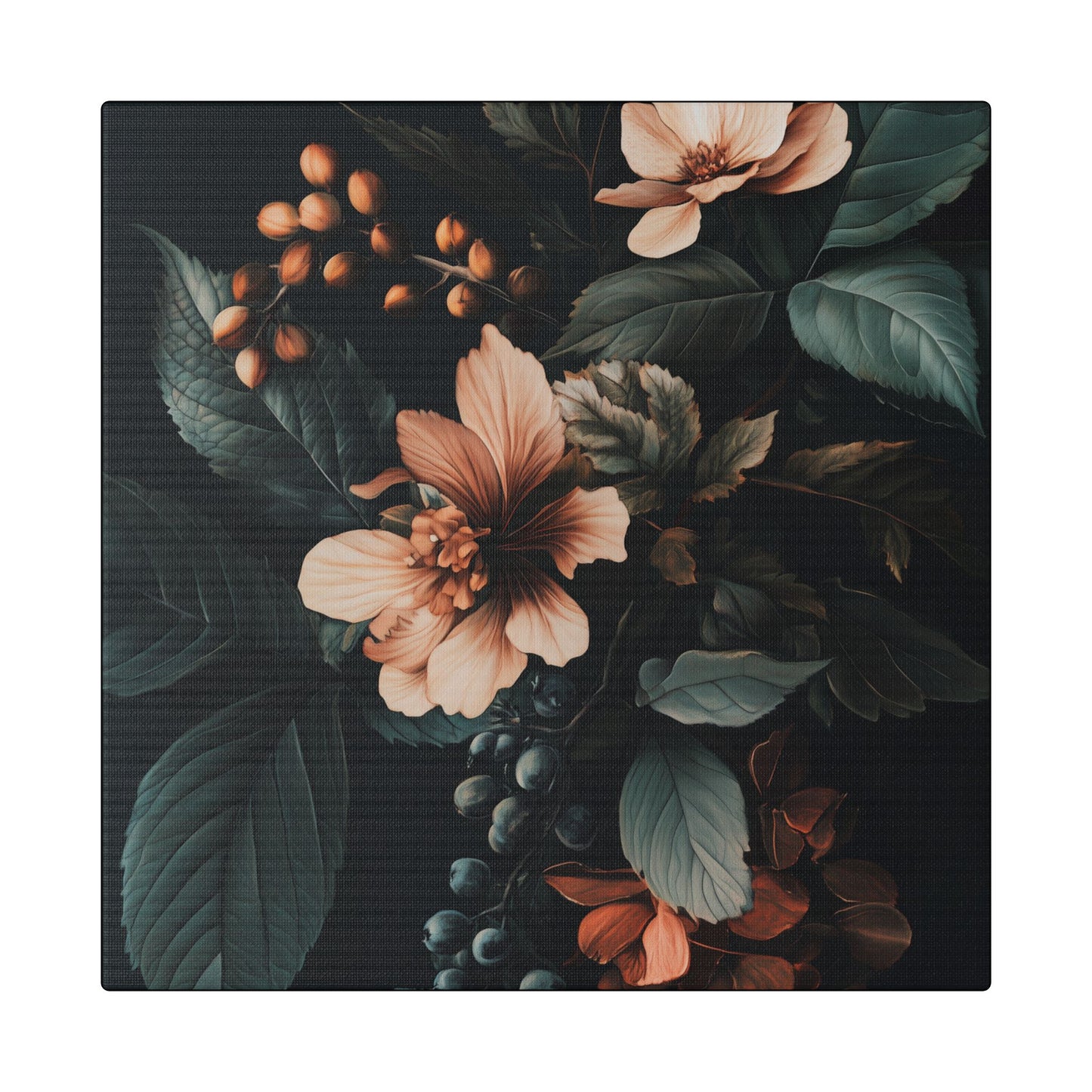 Evergreen Moody Botanical -Secret Garden Series  - Fine Art Print on Canvas
