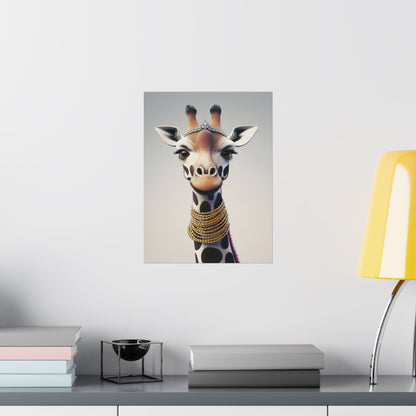 Adventure Awaits - His & Hers Giraffe Fine Art Prints (A) - Whimsical Animals - Home Décor - Wedding Gift