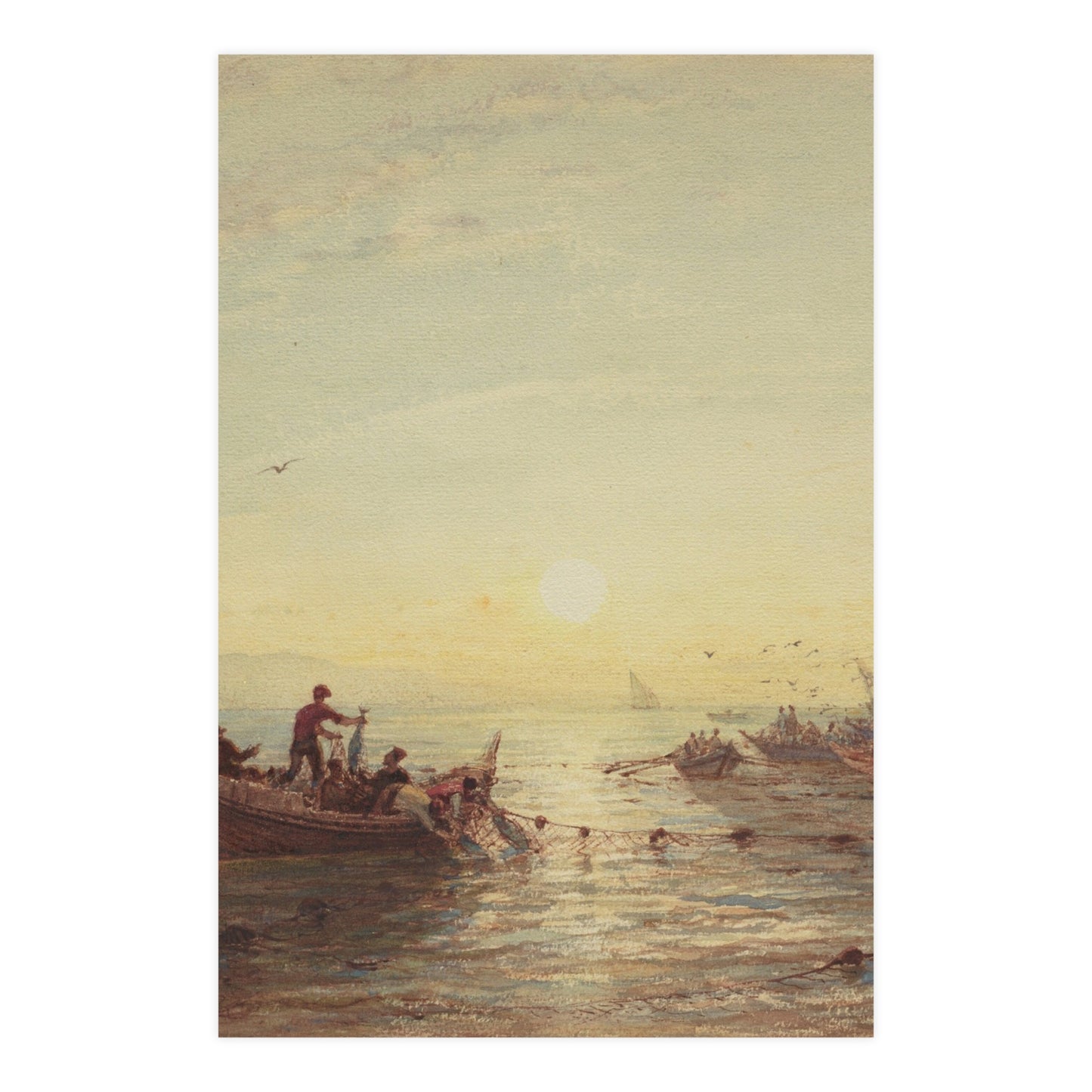 Tuna Fishing at Sunrise Marseilles - Maritime Fine Art Poster