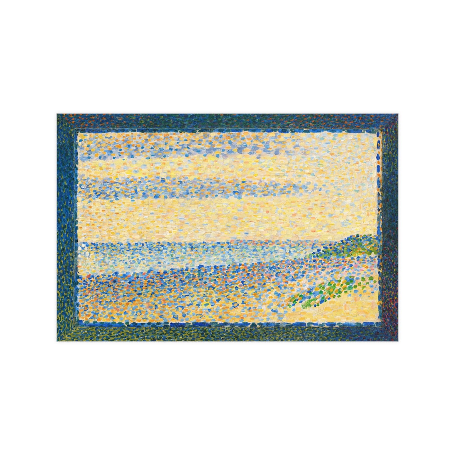 Seascape at Gravelines - Seurat Pointillist Fine Art Poster