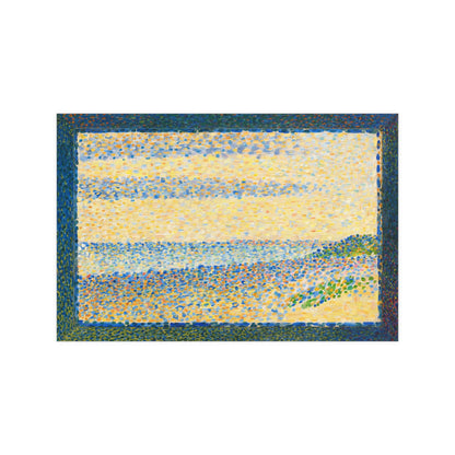 Seascape at Gravelines - Seurat Pointillist Fine Art Poster