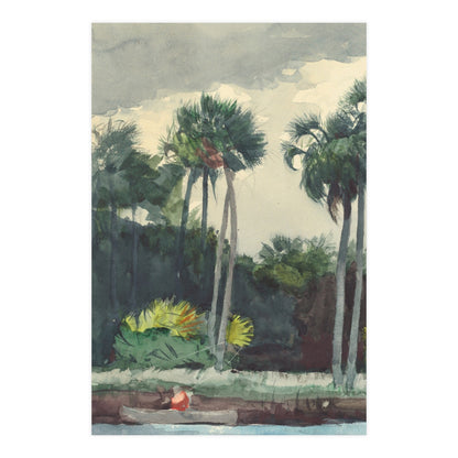 Red Shirt Homosassa Florida - Winslow Homer Fine Art Poster