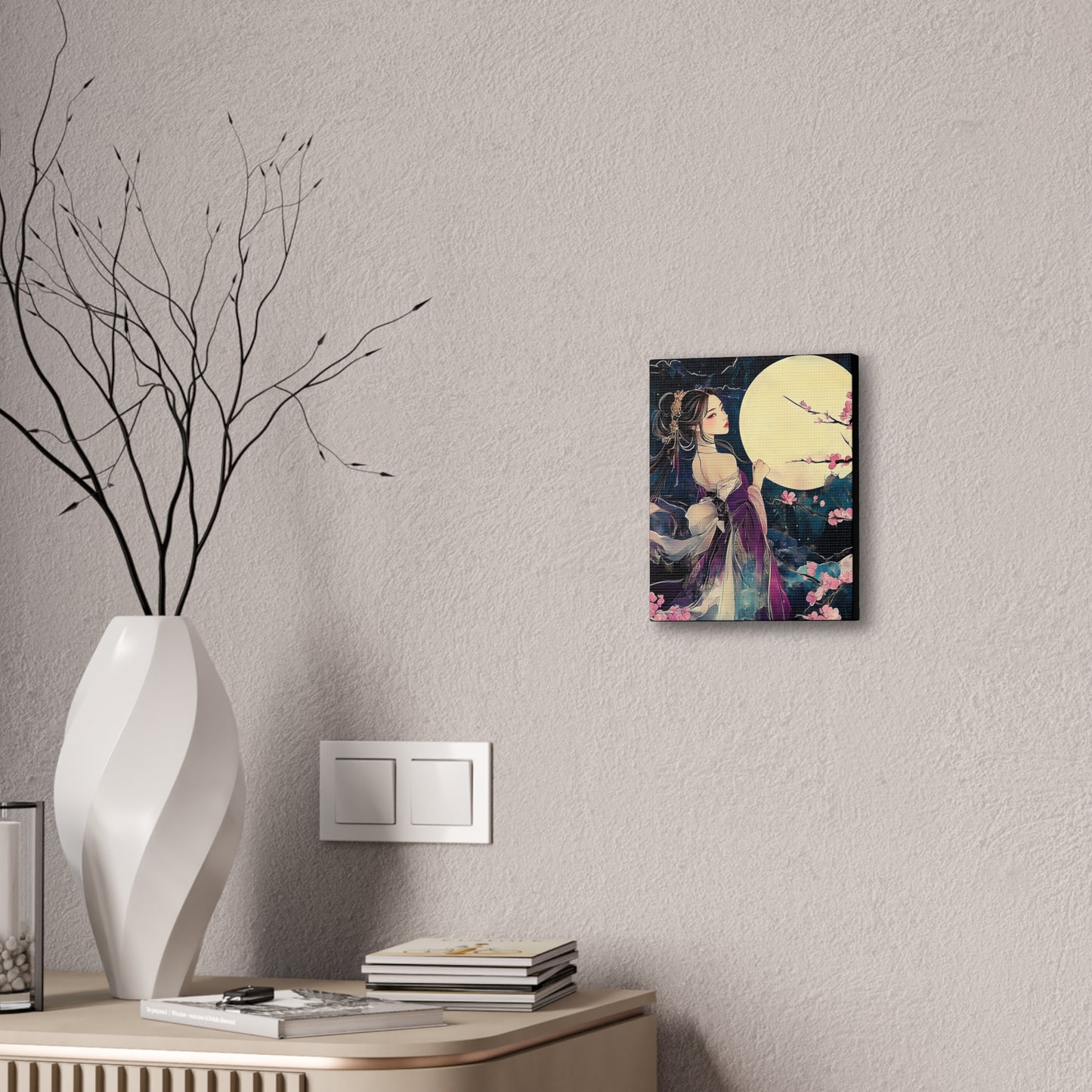 Thinking of You in the Moonlight - Fine Art Print - Wall Art on Canvas