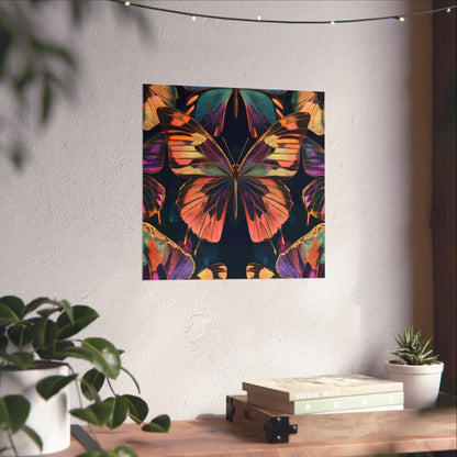 Vibrant Boho Butterflies Fine Art Pint - Matte Poster - Colorful Wall Art for Nature Lovers