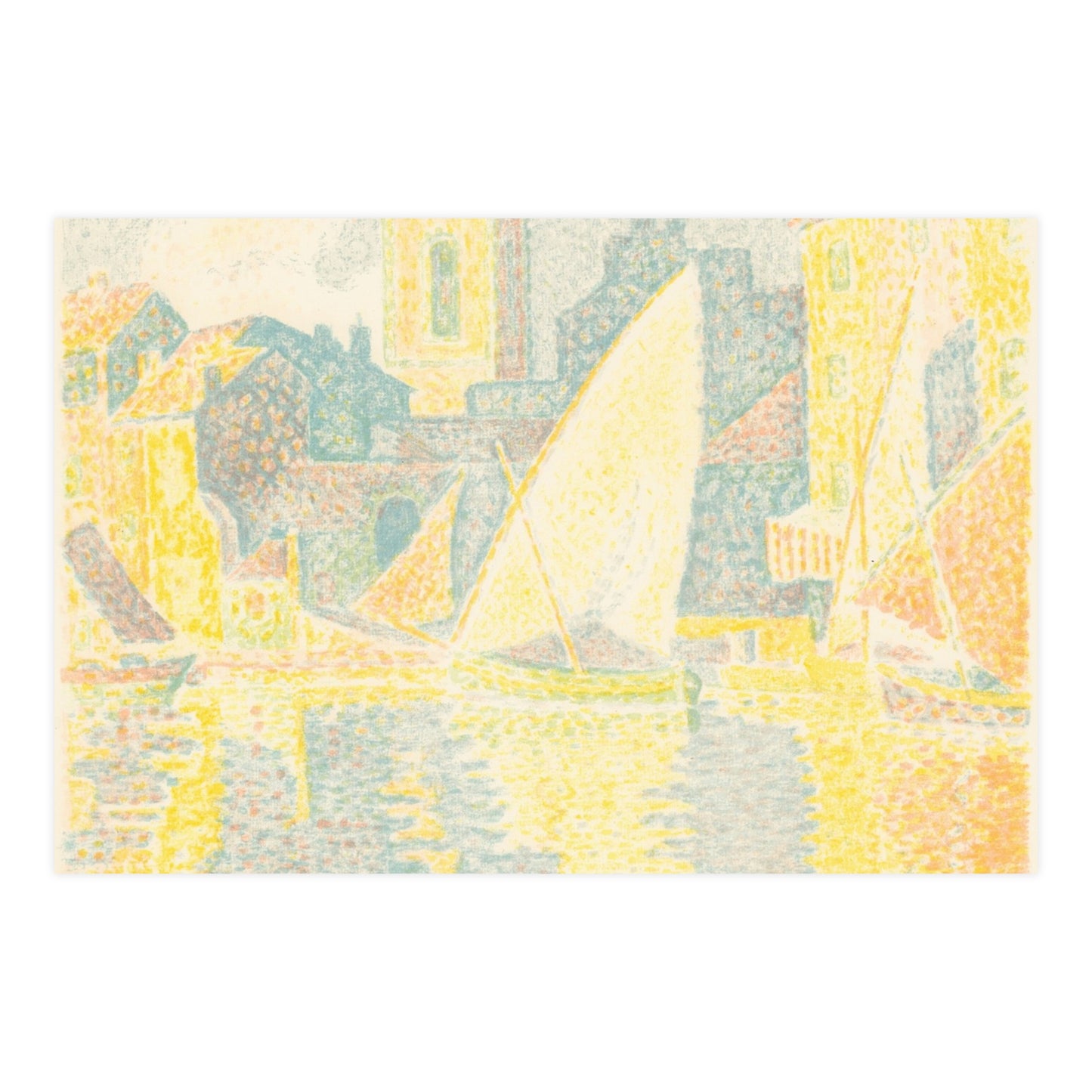 Port of Saint-Tropez - Signac Pointillist Fine Art Poster