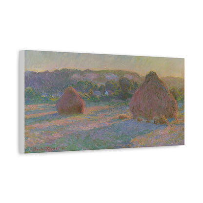 Claude Monet - Fields of Wheat Fine Art Canvas Print
