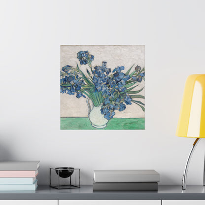 Van Gogh Irises Fine Art Print - Blue Flowers Wall Art