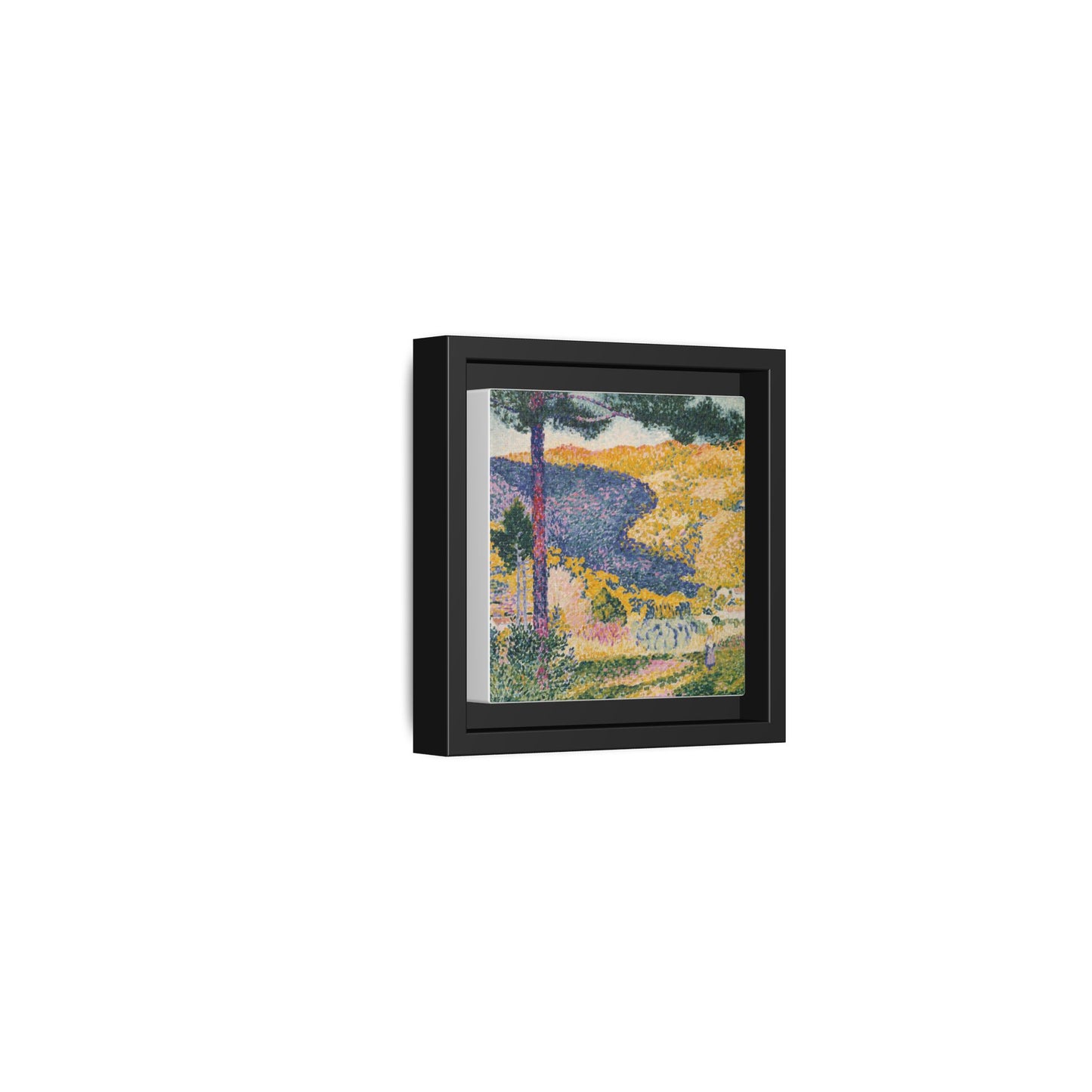 Valley with Fir Shade on the Mountain - Museum Collection - Framed Canvas Print