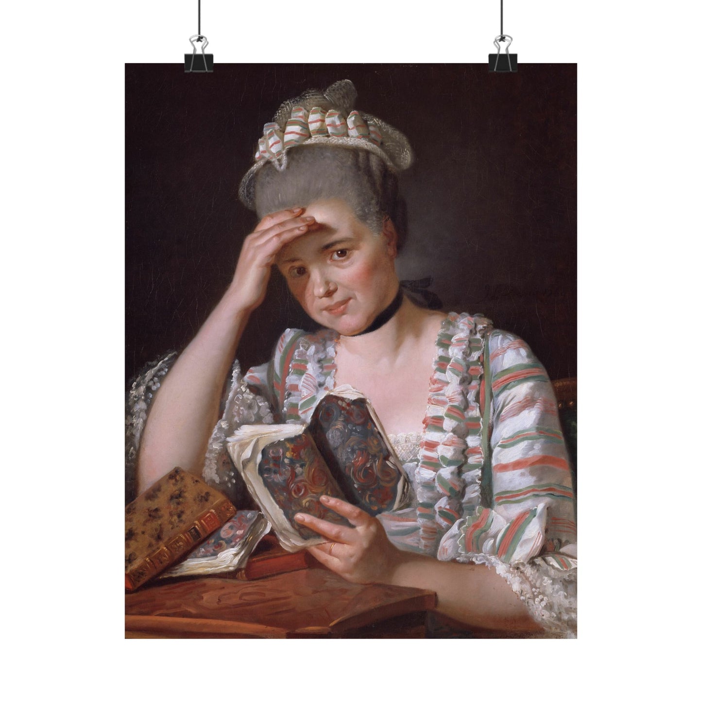 Classic Portrait - Fine Art Print - Matte Vertical Poster - Timeless Literary Woman - Art for Home Décor