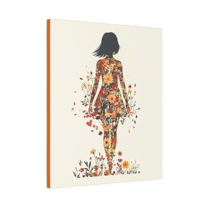 You Belong Among the Wildflowers  - Flower Girl - Print on Canvas